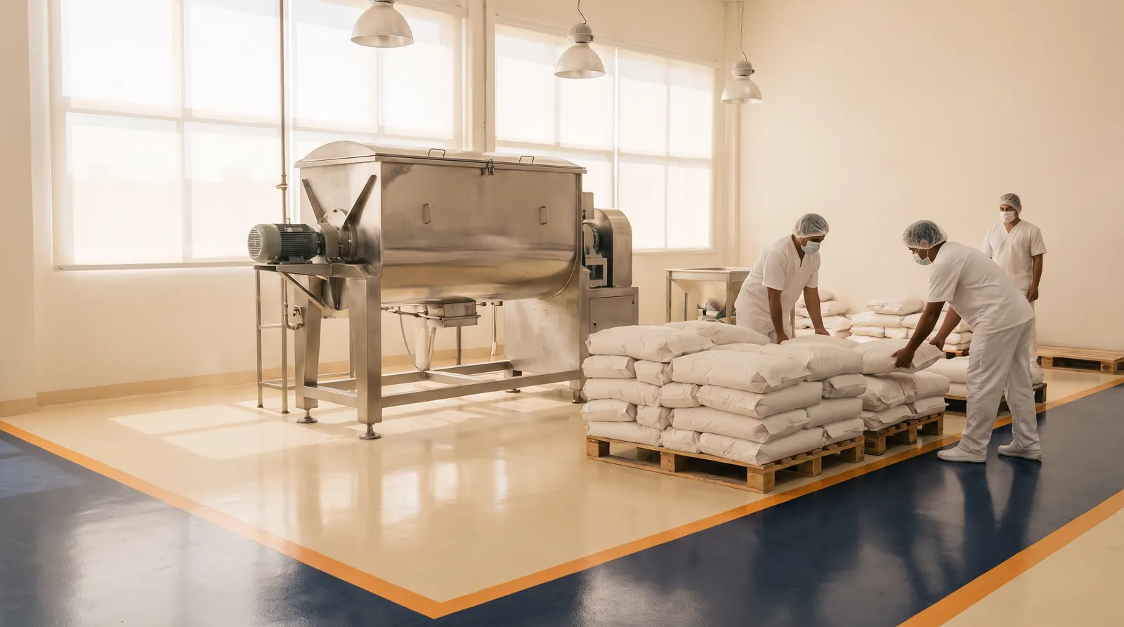 Powder blending facility